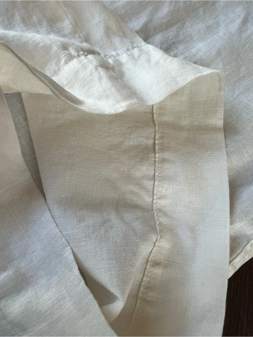 Everlane THE LINEN WAY HIGH DRAPE PANT Women’s 8 Bone Ivory Wide Leg Lightweight